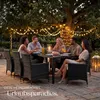 tectake® Aluminium Rattan Sitzgruppe Menorca wetterfest und Produktbild-Vorschau 7