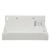 A white stand for a gaming device, shown from the front. Produktbild-Vorschau