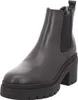 A black leather Chelsea boot with a thick lug sole. Produktbild-Vorschau