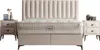 Eclipse Polsterbett  90x190  - Farbe: Creme - Set:  Produktbild-Vorschau 1