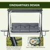 Outsunny Hollywoodschaukel 3-Sitzer Gartenschaukel mit Produktbild-Vorschau 5