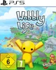 Cover art for the video game Wobbly Life on PS5, featuring a cartoonish cityscape and a yellow character. Produktbild-Vorschau