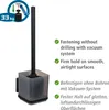 WENKO Vacuum-Loc® WC-Garnitur Mod. Quadro Schwarz, Produktbild-Vorschau 3
