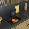 Granitan | Spülbecken Granit - Schwarz - 80x50x22 cm - Produktbild-Vorschau 2