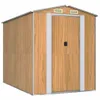 vidaXL Capanno per attrezzi Marrone chiaro 192x274x223 cm Anteprima dell’immagine prodotto 1