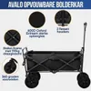 Chariot pliable XL - Jusqu'à 110KG - 91x51x103 CM - 120L - Voir les images du produit 14