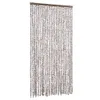 vidaXL Záclona Fly taupe and white 100x200 cm šenil Náhľad obrázku produktu 1