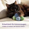 Knupis Katzenbälle mit Glöckchen – 4 Bälle Wolle Produktbild-Vorschau 5