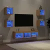 parete attrezzata a 7 pezzi con illuminazione a LED Anteprima dell’immagine prodotto 2