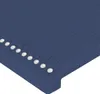 vidaXL Kopfteil Blau 100 x 5 x 118/128 cm Stoff Produktbild-Vorschau 4