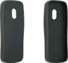 Two black phone cases shown from different angles against a white background.