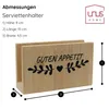 UNUS® Serviettenhalter Bambus Guten Appetit Produktbild-Vorschau 5