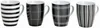 Modernes Porzellan Kaffeetassen 4er Set  I 10cm hoch - Ø Produktbild-Vorschau 2