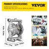 Pneumatické dvojité membránové čerpadlo VEVOR, 1/2" vstup a Náhled obrázku produktu 7