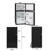 Merax 60L Minikühlschrank mit Gefrierfach 22L, Glastür & Produktbild-Vorschau 13