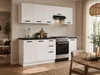 ULWEHOME | Küchenzeile 220 cm Mattweiß, Küchenmöbel-Set Produktbild-Vorschau 3