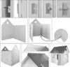 XXL Kinder Spielhaus Pappe Bastelkarton Haus Papphaus Produktbild-Vorschau 7
