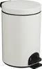 Poubelle à Pédale 3l Blanche Compacte, Hygiénique, Durable Voir les images du produit 1