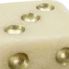 Mauro Ferretti Cube Quarzy 8x8x8 cm blanc doré Voir les images du produit 9