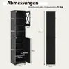 COSTWAY 40x30x170,5cm mobile bagno stretto, mobile bagno Anteprima dell’immagine prodotto 3