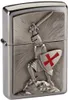 Accendino Zippo Crusade Victory cavaliere Chrome Brushed Anteprima dell’immagine prodotto 6