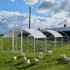 Faziango Hühnerstall 3x8x2m Bogenaufsatz Hühnerhaus Produktbild-Vorschau 7