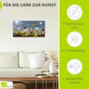 ARTland Leinwandbild Wildblumenwiese blauer Himmel Größe: Produktbild-Vorschau 2