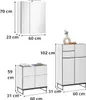 Badezimmer Badmöbel-Set VENEZIA 60 cm Weiß matt Produktbild-Vorschau 2