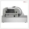 A side view of a silver food slicer on a white background. Anteprima dell’immagine prodotto