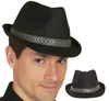 cappello da gangster nero con fascia per adulti Anteprima dell’immagine prodotto 2
