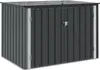vidaXL Gartenlagerbox Schwarz 151,5 x 107 x 100 cm Stahl Produktbild-Vorschau 1