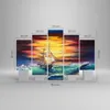 Bilder auf glas - Meer Welle Boot - 150x100cm - Glasbilder Produktbild-Vorschau 3