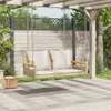 vidaXL Hängebank mit Kissen Beige 109x62x40 cm Poly Rattan Produktbild-Vorschau 3