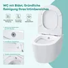 Mai & Mai Hänge WC Toilette Wand-WC Spülrandlos Weiß aus Produktbild-Vorschau 2