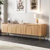 Merax TV-Schrank mit 3D-Türen, TV Lowboard mit goldene Produktbild-Vorschau 3