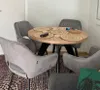Table ronde à rallonges pour la salle à manger, LORA, style Voir les images du produit 5