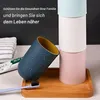 4er Set Zahnputzbecher Kunststoff 330ml matt Produktbild-Vorschau 8