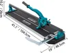 A tile cutter machine with dimensions indicated. Voir les images du produit