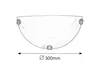 Lampada da parete per bagno semi plafond E27 in vetro Anteprima dell’immagine prodotto 2