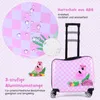 COSTWAY 2tlg Kinderkoffer + Rucksack, 12"+18" Kindertrolley Produktbild-Vorschau 5