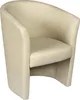 Sessel mit Kunstlederbezug, Farbe Beige, Maße 65 x 78 x 60 Produktbild-Vorschau 1