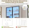 Merax Vitrine 70x30x200cm mit 2 Glastüren und 2 Schränke, Produktbild-Vorschau 8