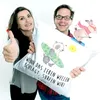 Mr. & Mrs. Panda Sofa Kissen Sommer Wellen Surf - Weiß - Produktbild-Vorschau 5