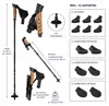 set di 2 bastoncini da passeggio in alluminio Nero Nordic Anteprima dell’immagine prodotto 3