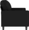 vidaXL 2-Sitzer-Sofa Schwarz 140 cm Samt Produktbild-Vorschau 4
