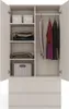 Geräumiger Kleiderschrank MALWA SS-90 mit 2 Schubladen und Produktbild-Vorschau 5
