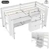 Flieks Etagenbett 90x200cm mit Schreibtisch und Schrank, Produktbild-Vorschau 7