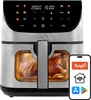A digital air fryer with a roasted chicken inside, shown with a smartphone displaying app icons. Náhľad obrázku produktu
