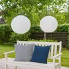 3er Set LED Solar Außen-Hängeleuchte, Lampion weiß, D 30 cm Produktbild-Vorschau 4