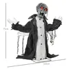 HOMCOM: Decoración de Halloween, esqueleto con ojos rojos Vista previa de la imagen del producto 3